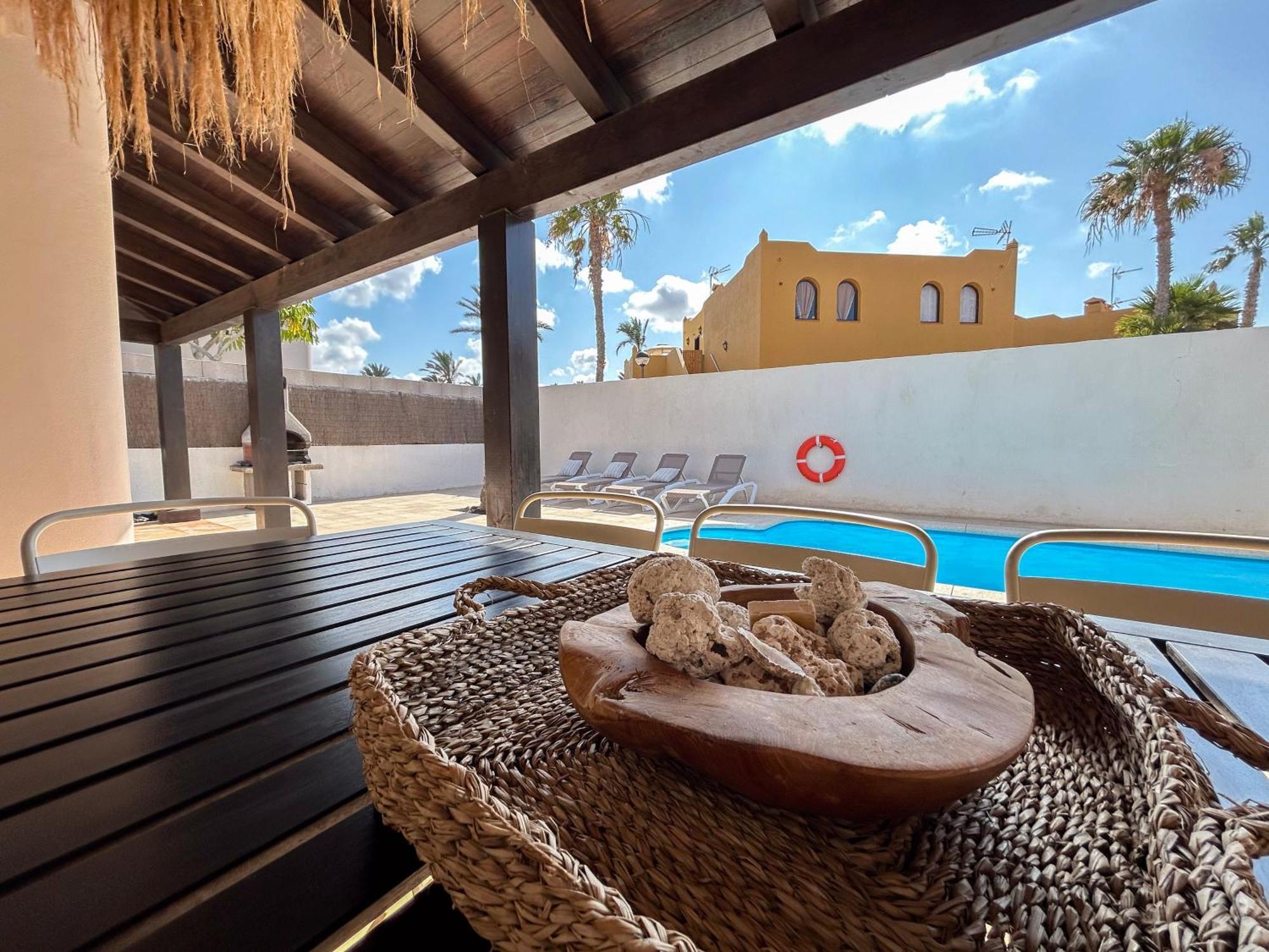 House Boho Palm With Private Heated Pool And Garden, 3 Bedrooms, Wi-Fi كوراليهو المظهر الخارجي الصورة